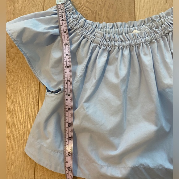 Wilfred Baby Blue Ruffle Crop, Size XS - Picture 9 of 10